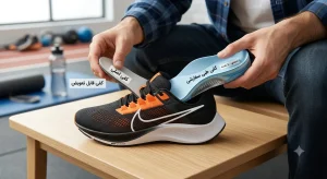 نحوه قرار دادن کفی طبی سفارشی داخل کفش اسپرتی با کفی قابل تعویض