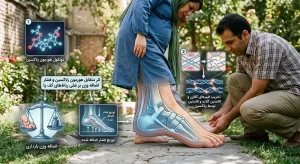 تاثیر هورمون رلاکسین و اضافه وزن بر شلی رباط‌های کف پا
