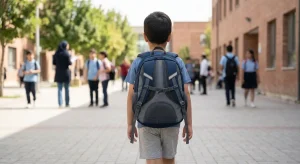 نحوه صحیح حمل کوله‌پشتی ارگونومیک توسط دانش‌آموز جهت حفظ سلامت قامتی